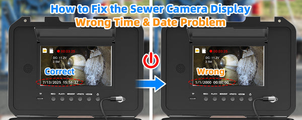 How to Fix the Sewer Camera Display Wrong Time & Date Problem?
