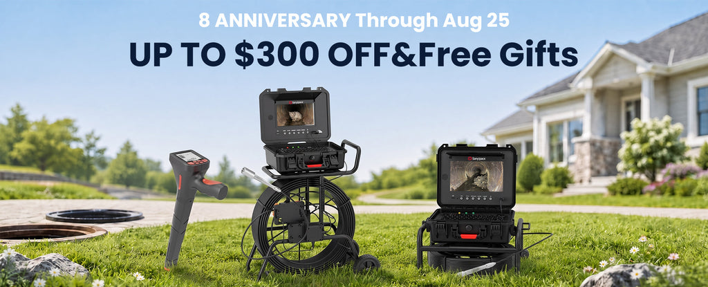 SANYIPACE 8th Anniversary Sale: Save $200 on Selected Sewer Cameras