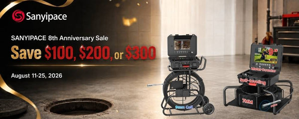 SANYIPACE 8th Anniversary Sale: Save Up to $300 on Selected Sewer Cameras