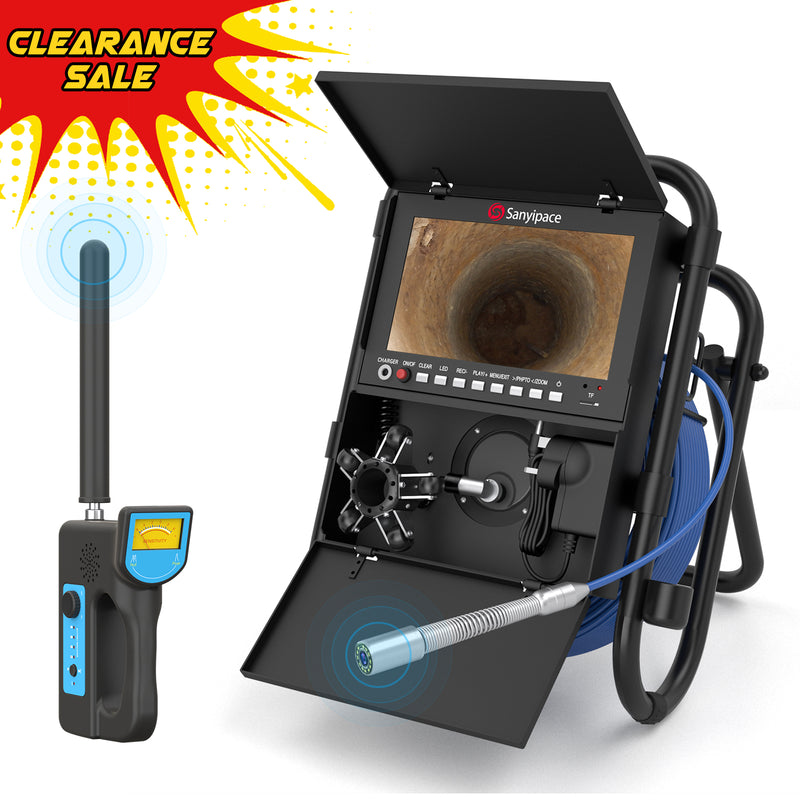 9-Inch Sewer Camera with Meter Counter & Locator| S8958MRT