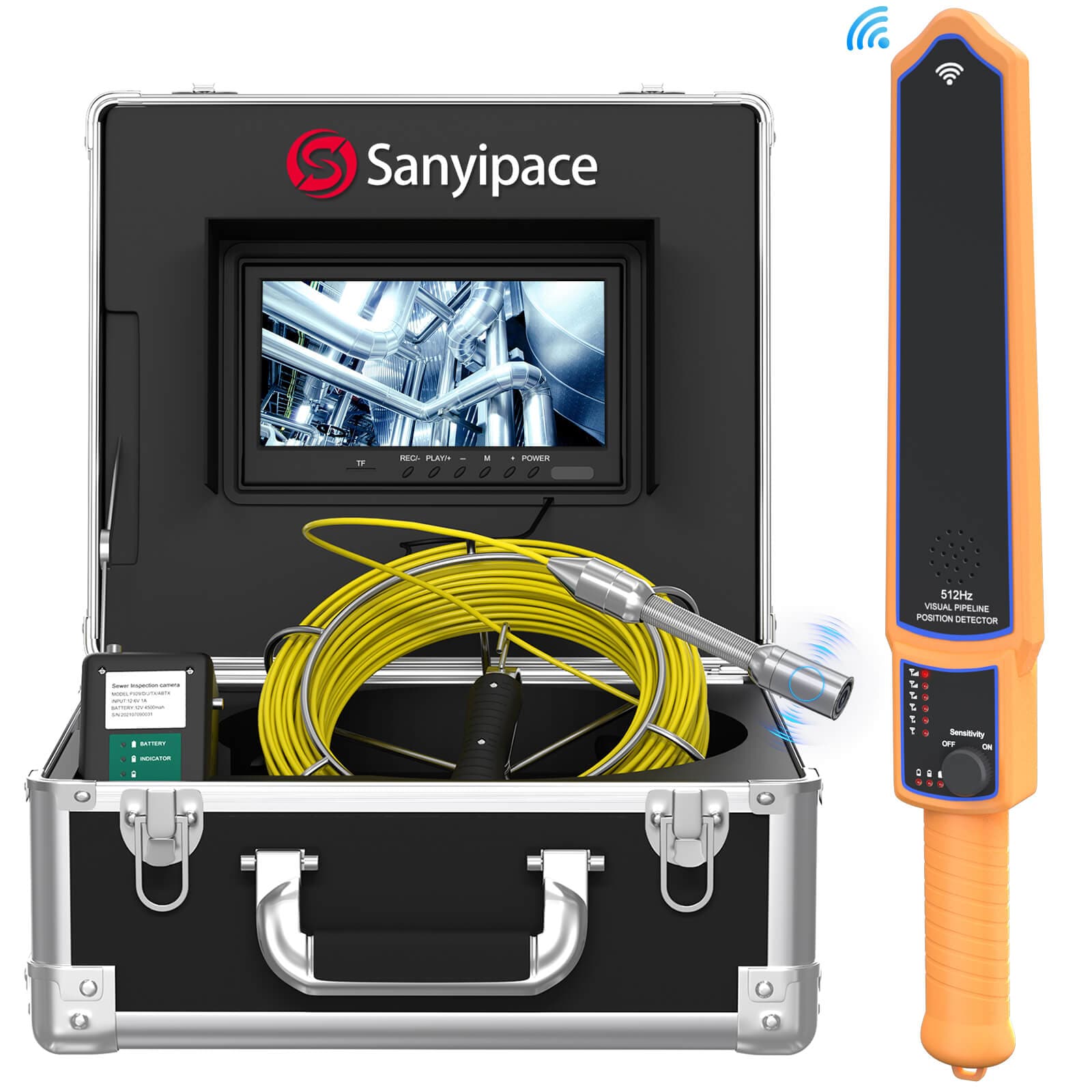 20m HD Pipe Inspection Camera with Self-Leveling and 512Hz Sonde - China  Compact Inspection Camera and Sewer Camera