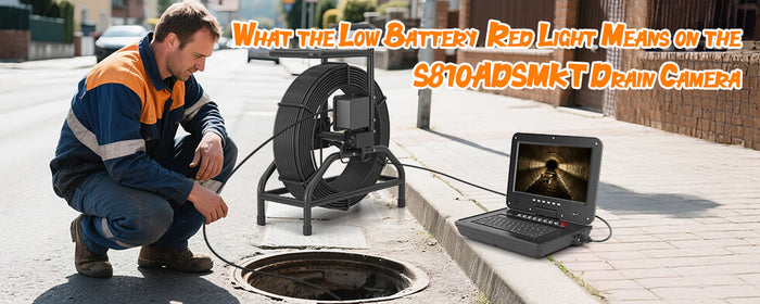 What the ‘Low Battery’ Red Light Means on the S810ADSMKT Drain Camera