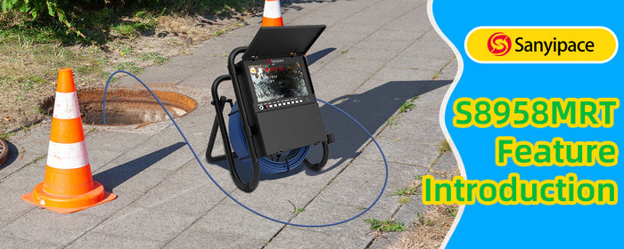 9-Inch Sewer Camera with Meter Counter & Locator