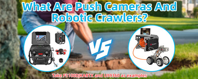 What are push cameras and robotic crawlers?
