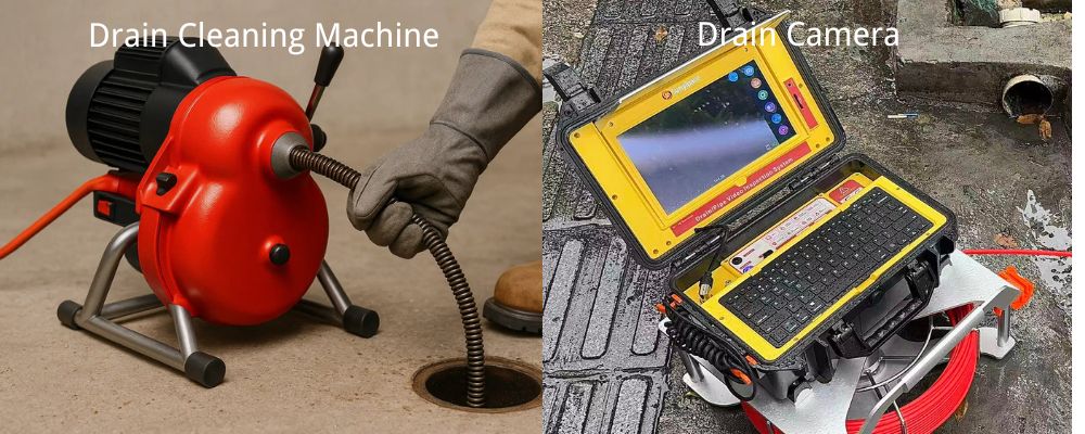 Drain Cleaning Machine Vs Drain Camera: What Are the Differences?