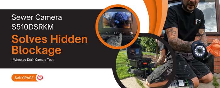 Sewer Camera S510DSRKM Solves Hidden Blockage | Wheeled Drain Camera Test