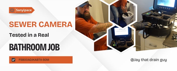 Sewer Camera Tested in a Real Bathroom Job