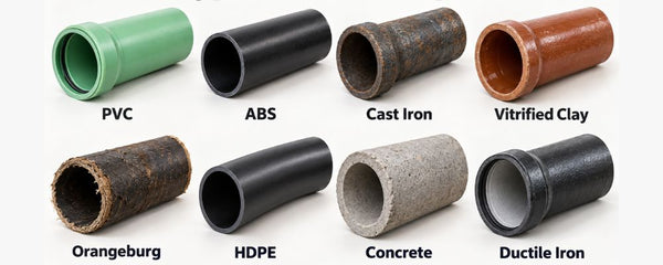 What Are the Types of Sewer Pipes? Materials and Common Problems