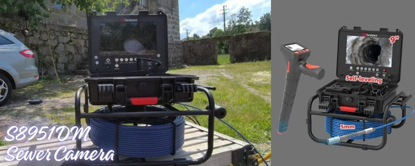 Investigating an Old Underground Drain Pipe with a Sewer Inspection Camera