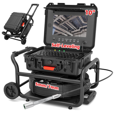 Sewer Camera with Easy Mobility Pull Handle & Wheels Plumbing Camera | S860DSTKM