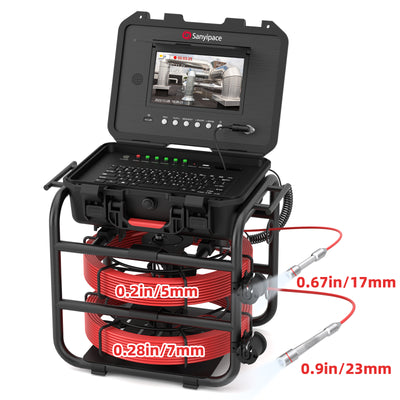 9-inch Dual Camera & Double Coil Sewer Camera| S820TSMKTR
