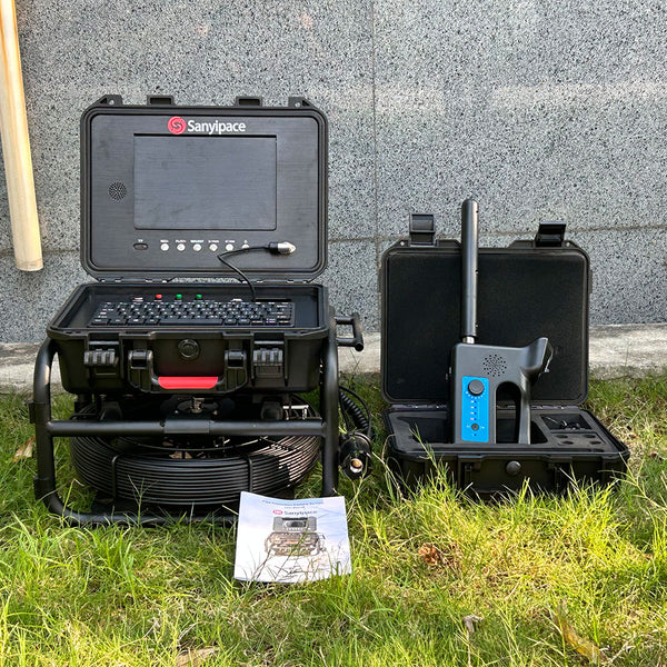 Stand-up-Kanalkamera mit 7-mm-Spulen mit Selbstnivellierung und Ortung –  Sanyipace