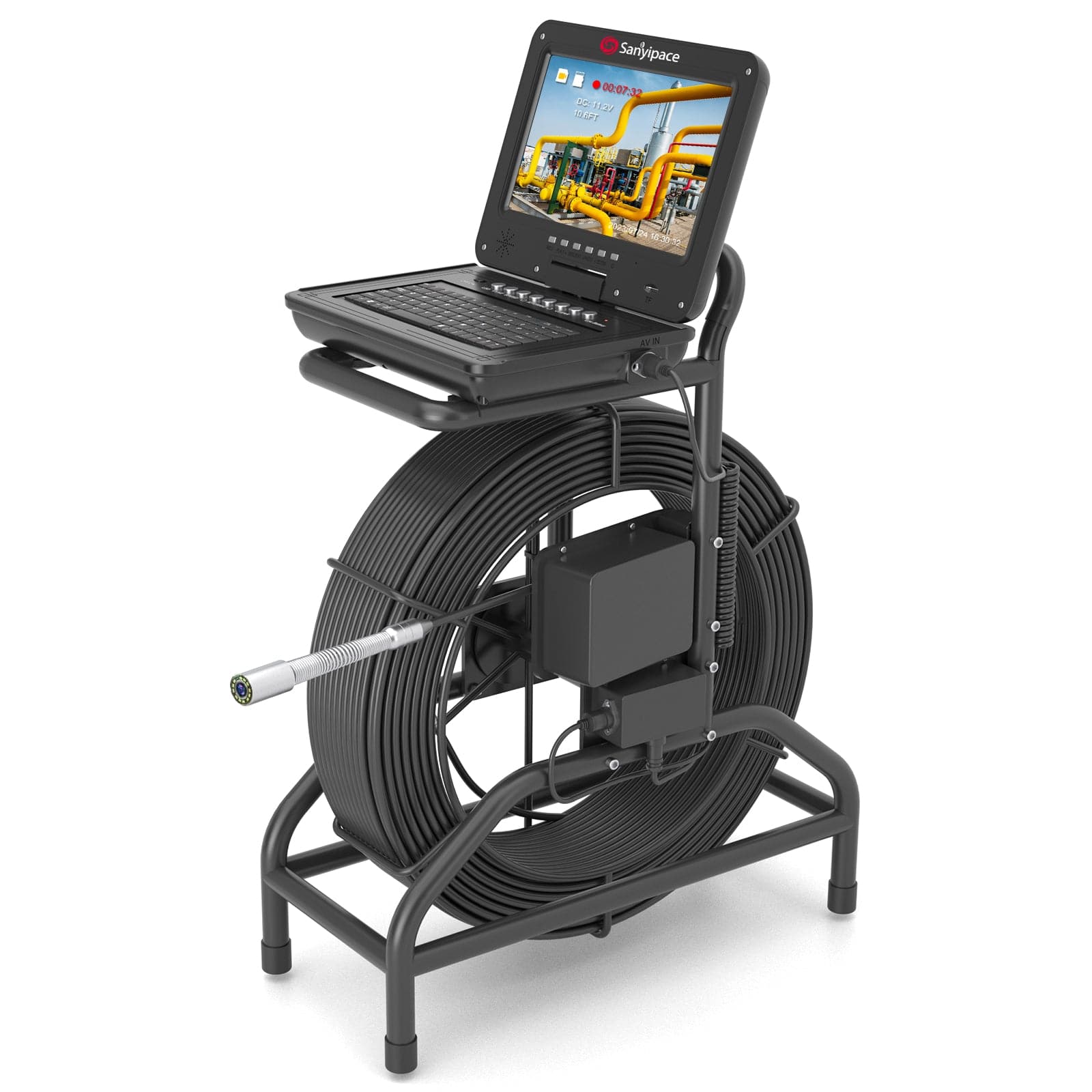 Rotatable Screen Sewer Camera with Self-leveling and Meter Counter | S810ADSMKT