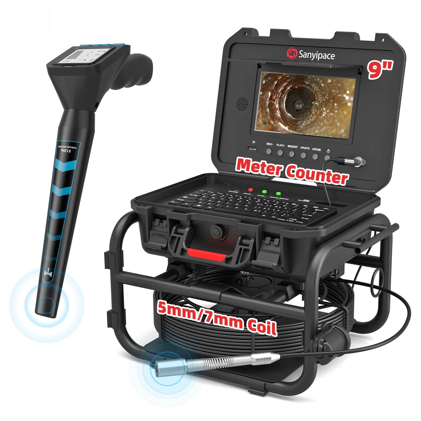 Sewer Camera with Meter Counter & 512Hz Locator | F5100DJKABTX/S850DSTKM