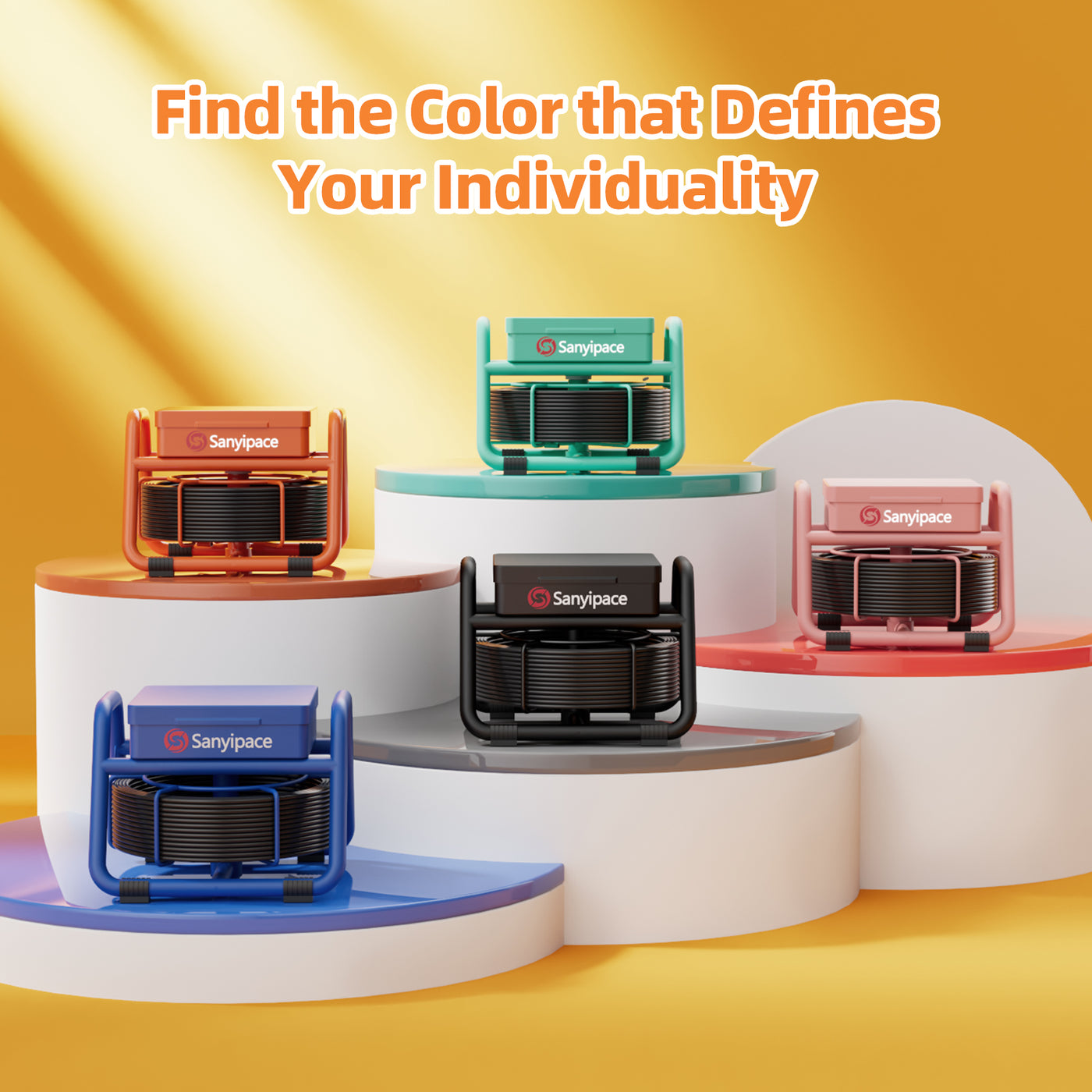 5-inch Screen Sewer Camera with Meter Marker & Multi-Color Options | S5517DC