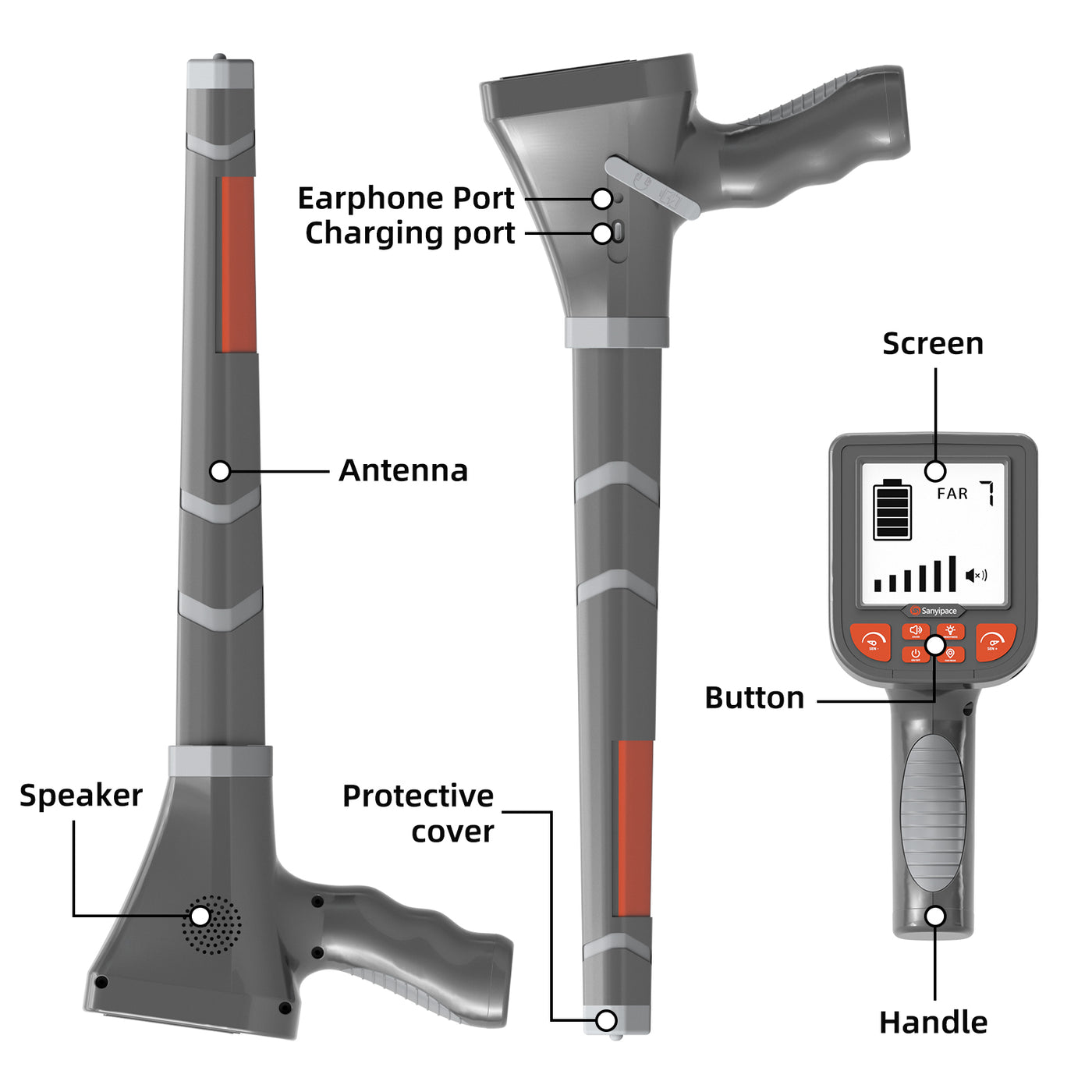 17MM Sewer Camera 512Hz Transmitter and Locator Receiver Sonde | S68R