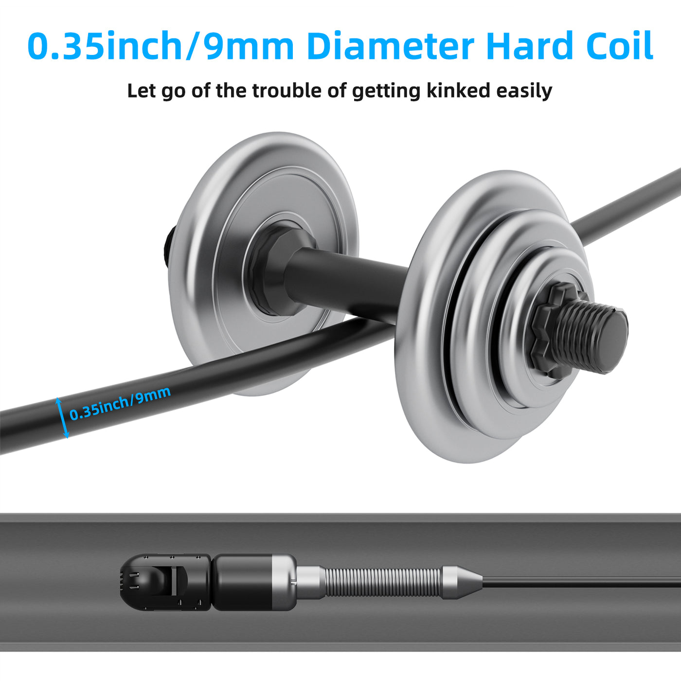 360 Rotating Plumbing Camera with 9mm Coils Sewer Camera | S830ASMKT360 (Shipped within a week)