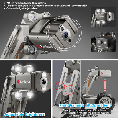 Robotic Sewer Crawler 360 Rotation Sewer Camera | U99360 (Shipped within a week)