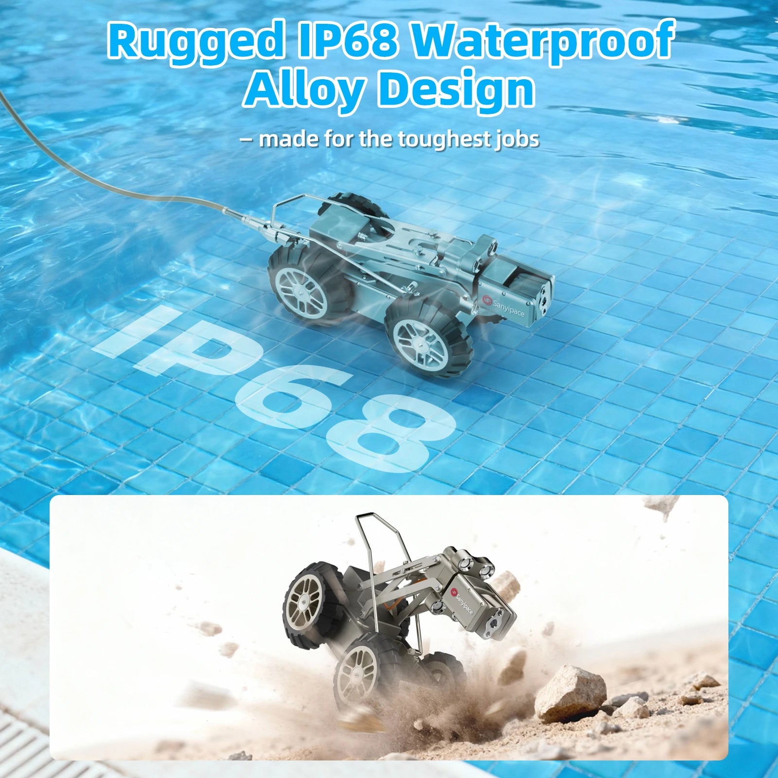 Robotic Sewer Crawler 360 Rotation Sewer Camera | U99360 (Shipped within a week)