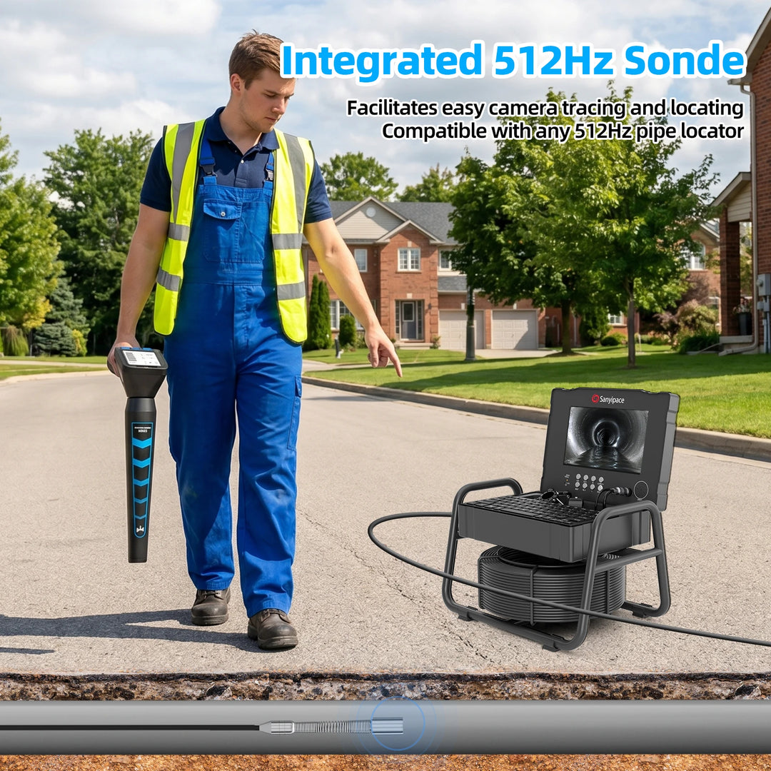 Ultra-Bright 8 LED Sewer Camera with 7H Long-Lasting Battery | S5981DS