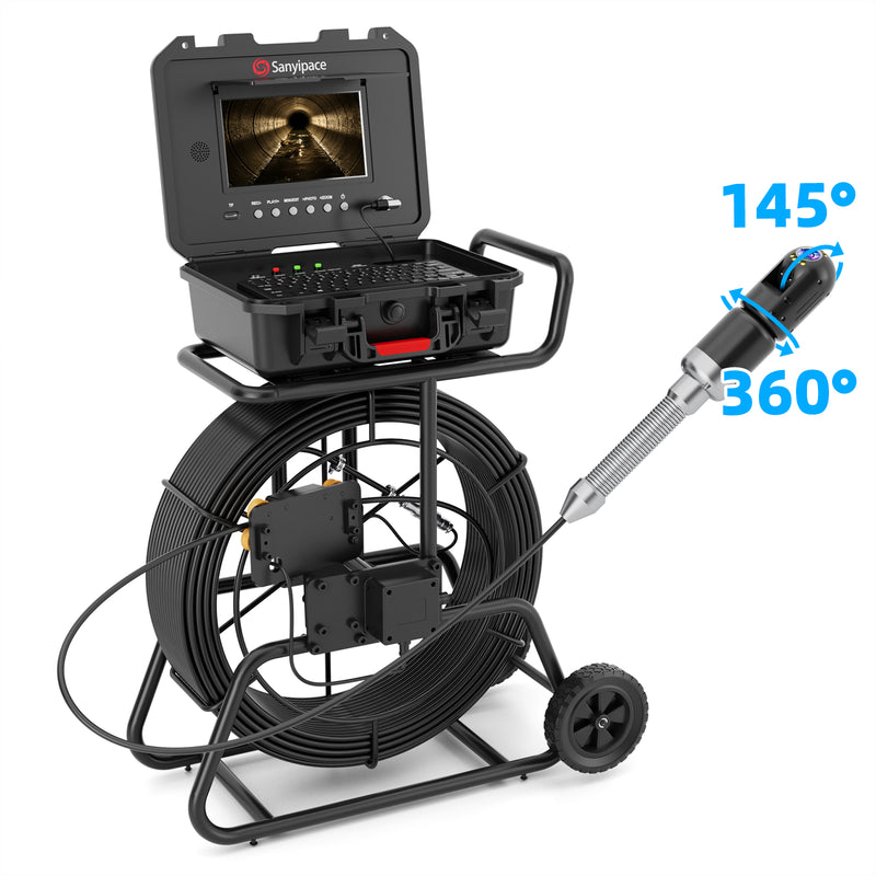 360 Rotating Plumbing Camera with 9mm Coils Sewer Camera | S830ASMKT360 (Shipped within a week)