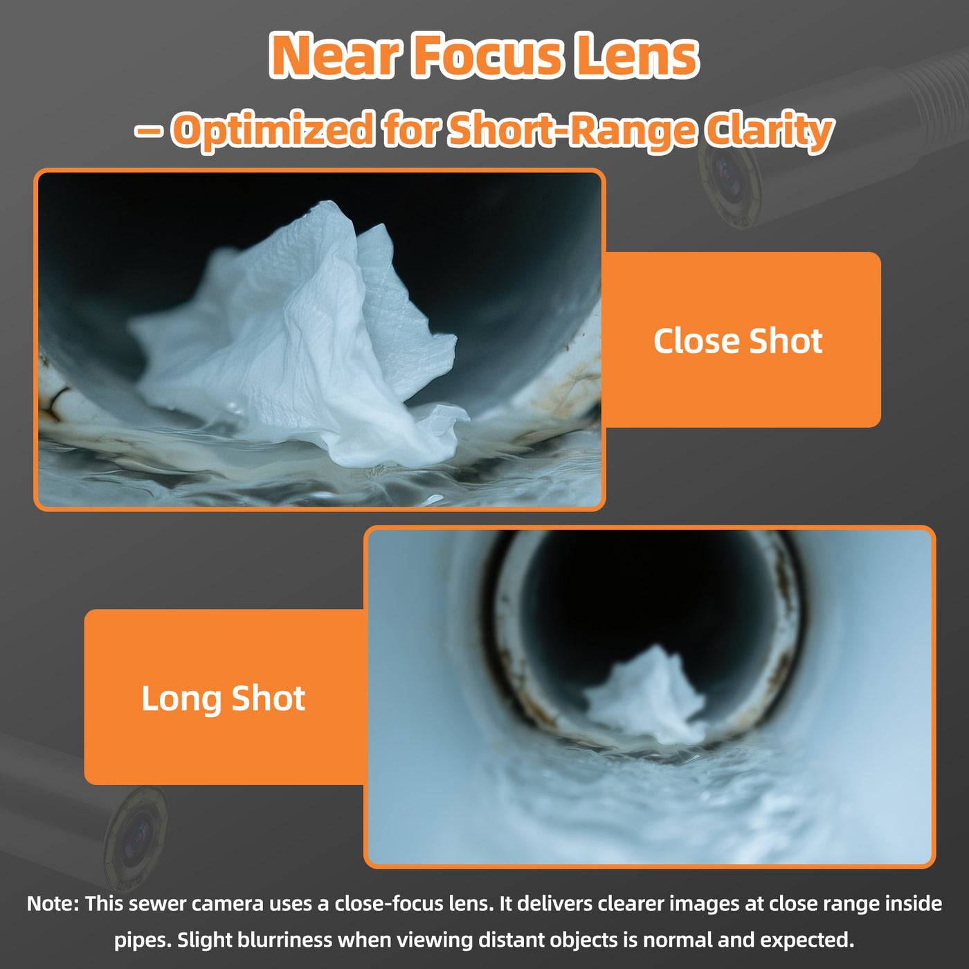 5-inch Screen Sewer Camera with Meter Marker & Multi-Color Options | S5517DC