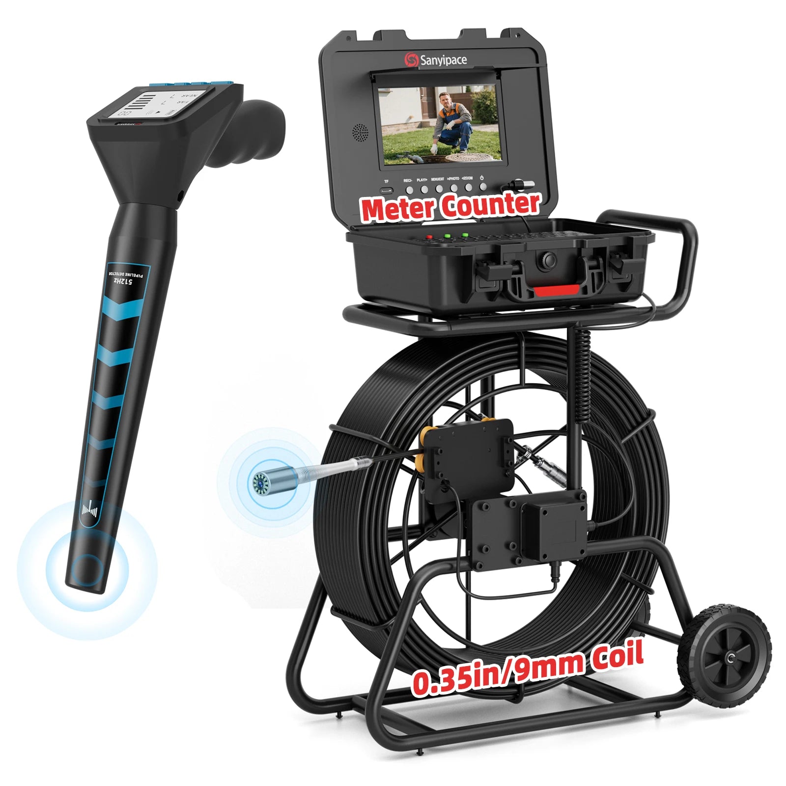 24pcs LED Lights Sewer Camera Super Bright Drain Camera with 9mm Coils | S830ASMKT