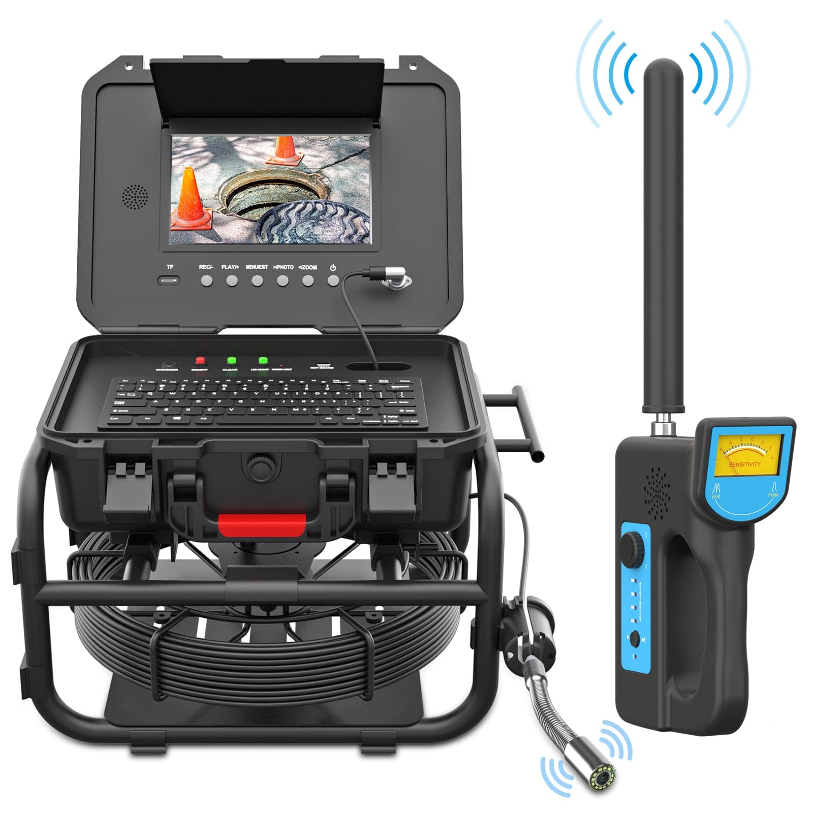 Sewer Camera with Meter Counter & 512Hz Locator | F5100DJKABTX