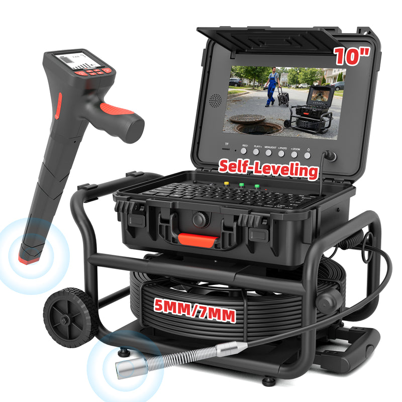 Sewer Camera with Easy Mobility Pull Handle & Wheels Plumbing Camera | S860DSTKM