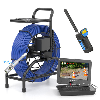 360° Rotating Stand Up Sewer Camera With 512Hz Transmitter | S810ASMKT360