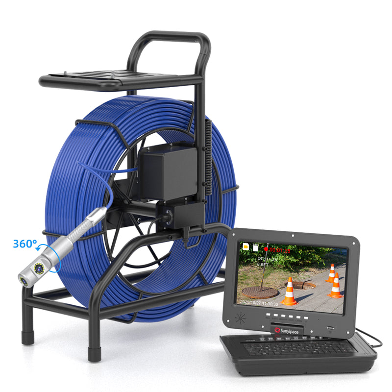 360° Rotating Stand Up Sewer Camera With 512Hz Transmitter | S810ASMKT360
