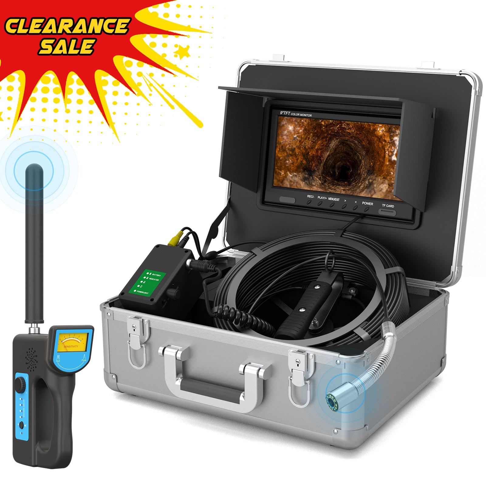 9 inch Upgrade 512Hz Locator Sewer Camera Soft Cable | F929ADFBAB8R