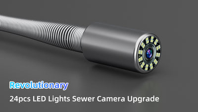 24pcs LED Lights Sewer Camera Super Bright Drain Camera with 9mm Coils | S830ASMKT