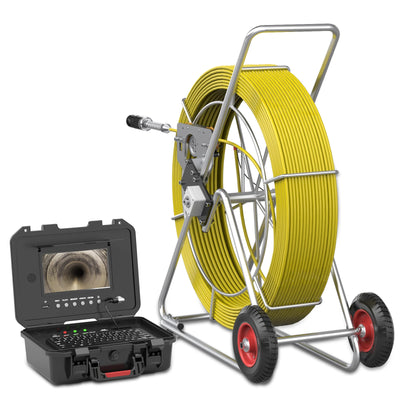 Caméra de tuyau rotative à 360 degrés, longue portée de 263 pieds à 525 pieds, caméra d'égout | U88360 (Pré-vente : expédié sous une semaine)
