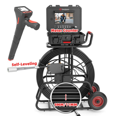 Sewer Camera 24pcs LED Lights Super Bright Drain Camera with 9mm/11mm Coils | S870DSTKM