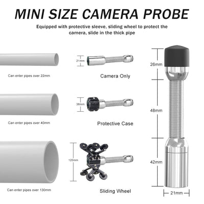 Wifi Pipe Inspection Camera 100ft Plumbing Drain Camera Sanyipace