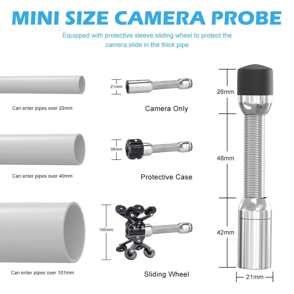Caméra d'inspection de tuyaux DVR 7 pouces | SANYIPACE 9723D